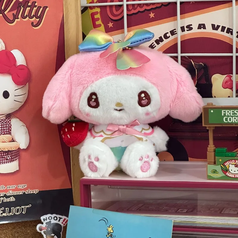 Sanrio Cartoon Hello Kitty Plush Keychain Pendant Kawaii Melody Daily Backpack Personalized Fashion Accessories