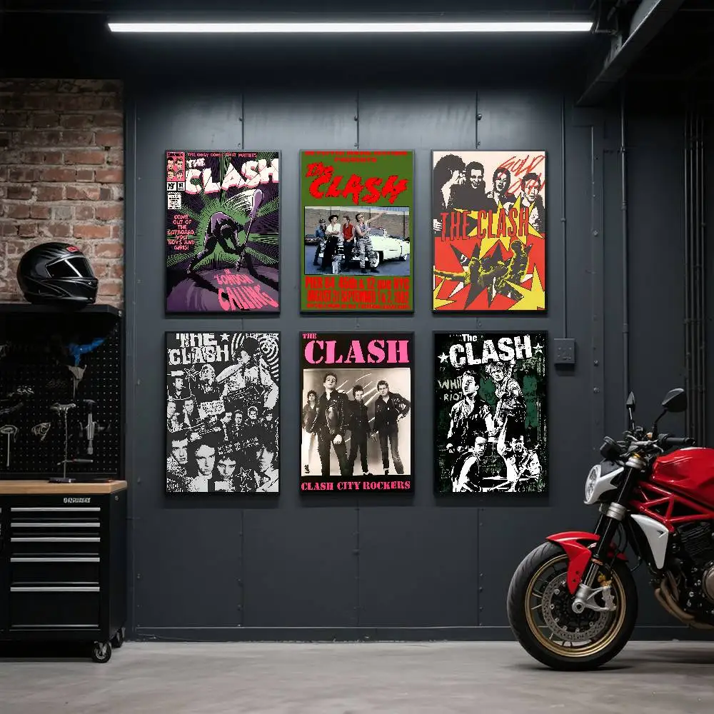 The Clash Band Vintage Poster Art Print Anime Style Home Decor Ideal Gift Perfect Room Decor