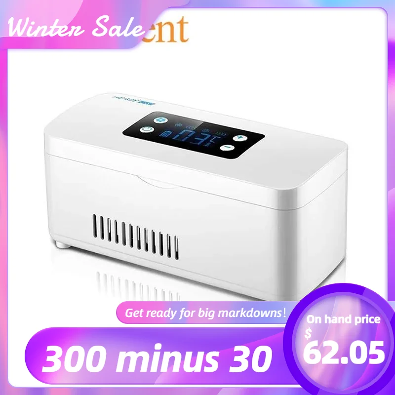 Mini refrigerador de insulina portátil isolado temperatura constante soro interferon dispenser carro refrigerador viagem ao ar livre Frigorífico de insulina, frigorífico portátil para pequenos medicamentos