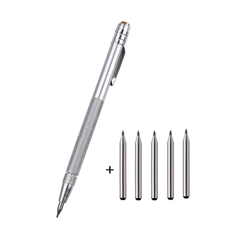 Pointe en carbure de tungstène pour machine à souder, stylo à graver, pointe de marquage pour verre et céramique, 6 pièces