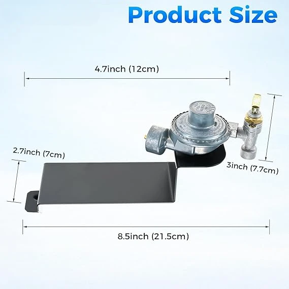64865 Gas Grill Valve Regulator Fit for Weber Q2000 Q2200 Series Replacement for Weber 54060001 396002 566001 566002 Assembly