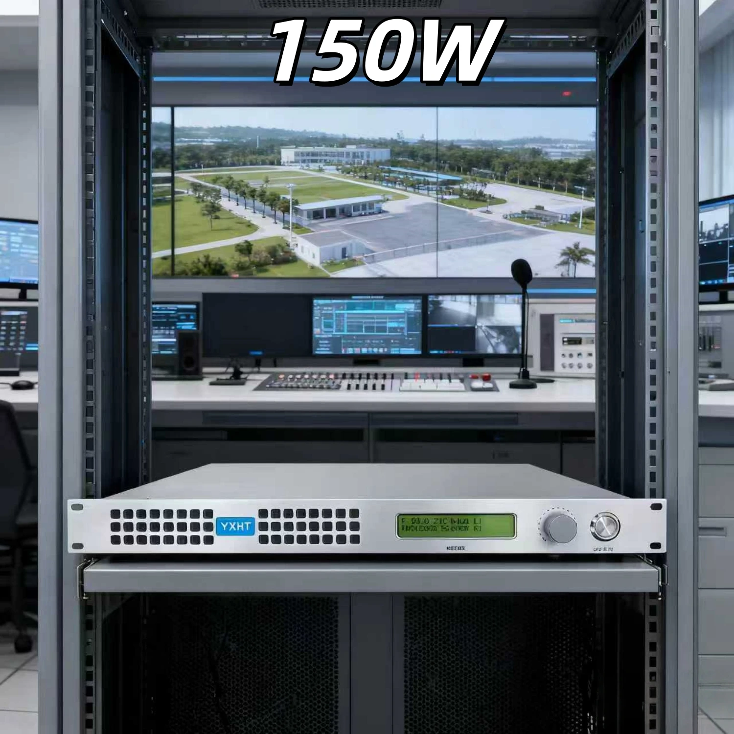 

TC- 150W Stereo FM Transmitter | Industrial Factory Scheduling & On-Site Operational Broadcasting