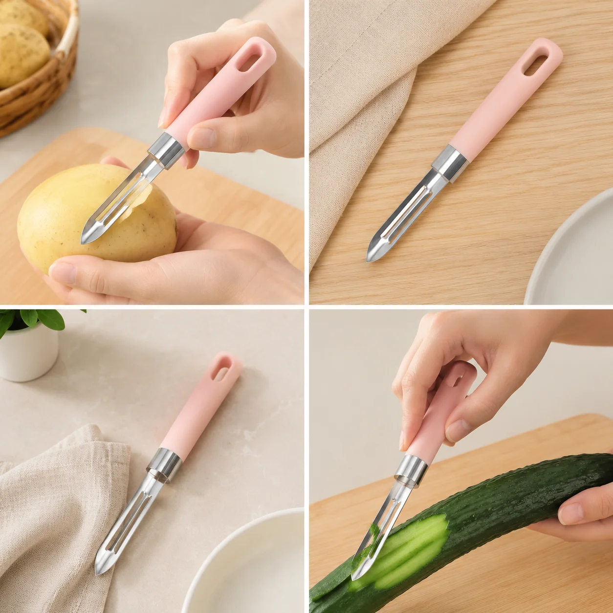 Pengupas Sayuran Stainless Ste - Home Cooking Utensils ulasan dan harga