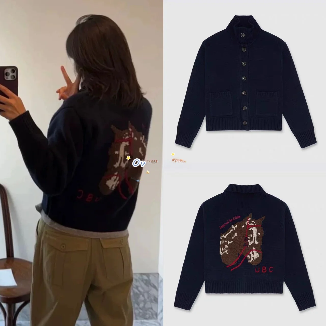 

Теплый вязаный кардиган-пальто с мелким узором интарсия для женщин, свободный крой, длинный рукав, для повседневной носки