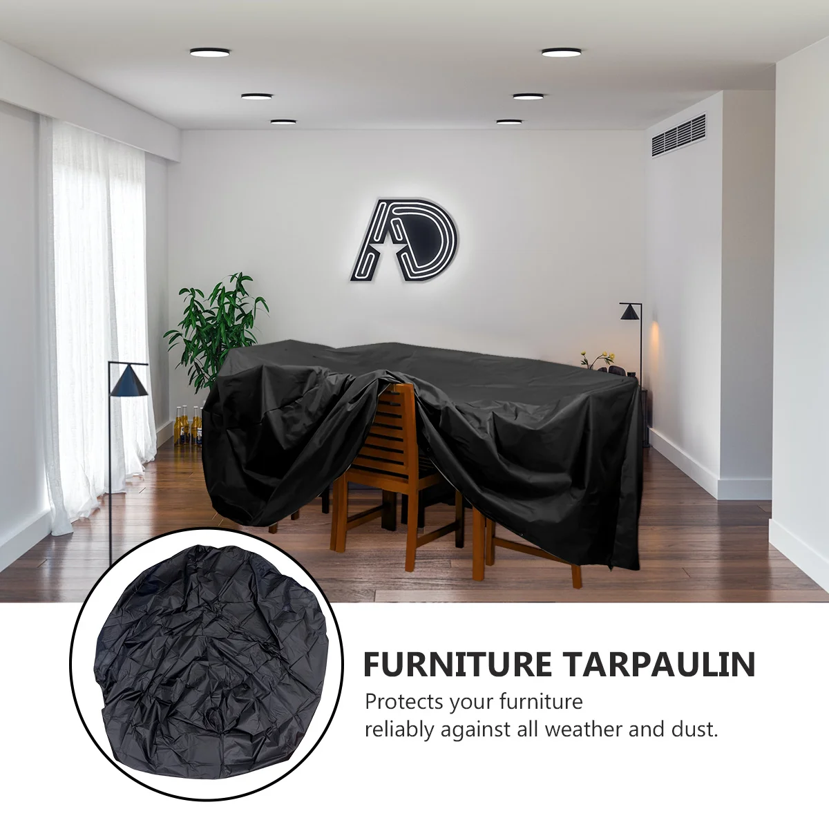 غطاء أثاث مقاوم للماء 350x260x90 سنتيمتر المسيل للدموع مقاومة في الهواء الطلق Loveseat غطاء مقاومة ساحة الأثاث واقية