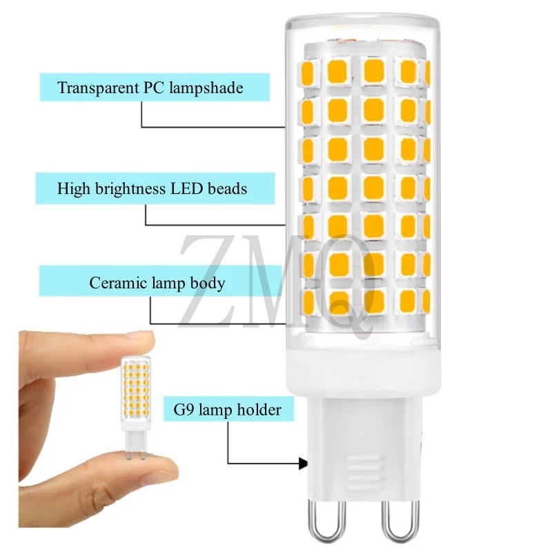 1pcs Bright G9 led 110V 220V 2835 SMD 5W/9W/18W/20W Ceramic SMD2835 LED Bulb Warm/Cool White Spotlight replace Halogen light who