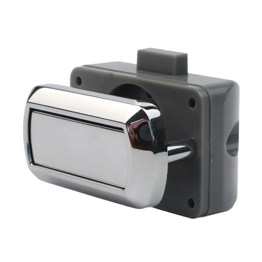 Replacement Drawer Lock Catch Chrome Shock Resistant Drawer Cabinet Lock Catch Drawer Catch Lock for Swift Caravan Motorhome
