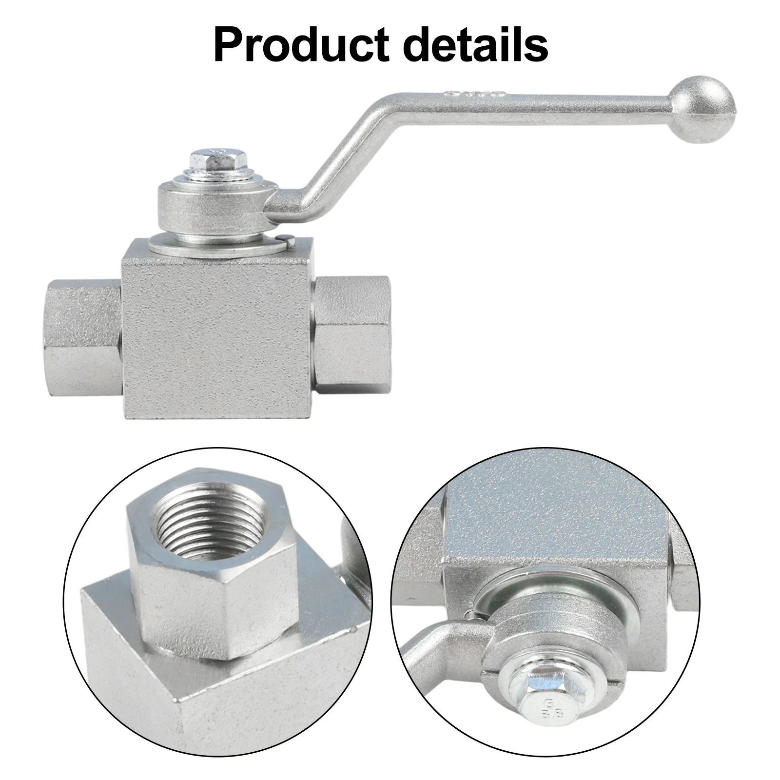 Professional Grade 2 Way Ball Valve Up to 500 Bar Capacity Designed for Safe Handling of Oil and Water Systems