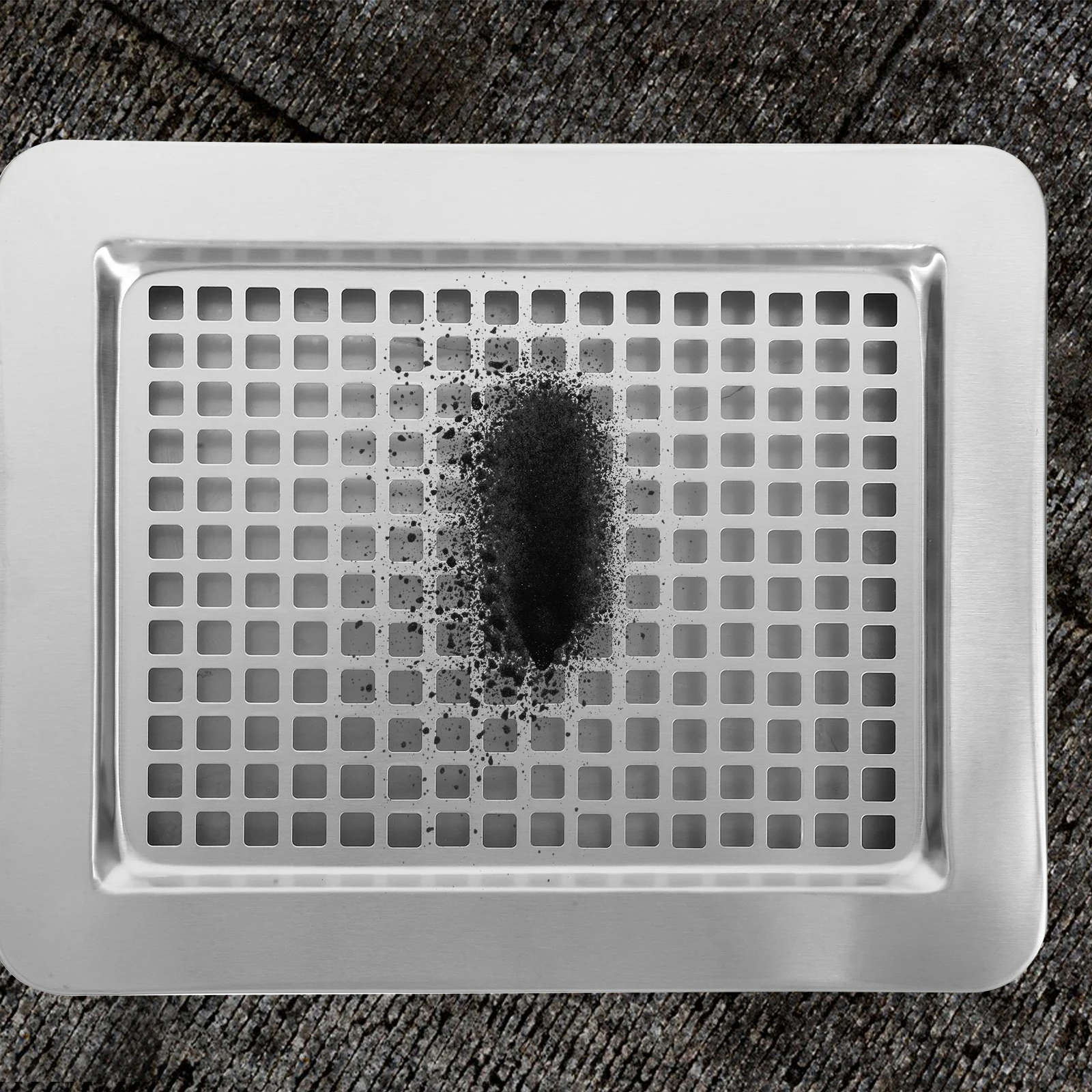 

Smoke Plate Net Cover Grid Lid with Tray Public Trash Can Garbage Cigarettes Office Bin Household Tabletop