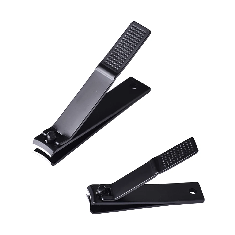 2Pcs Premium Manicure Tools Set Stainless Steel Nail Clippers for Fingernail Toenail Grooming Ergonomically Designed Handle