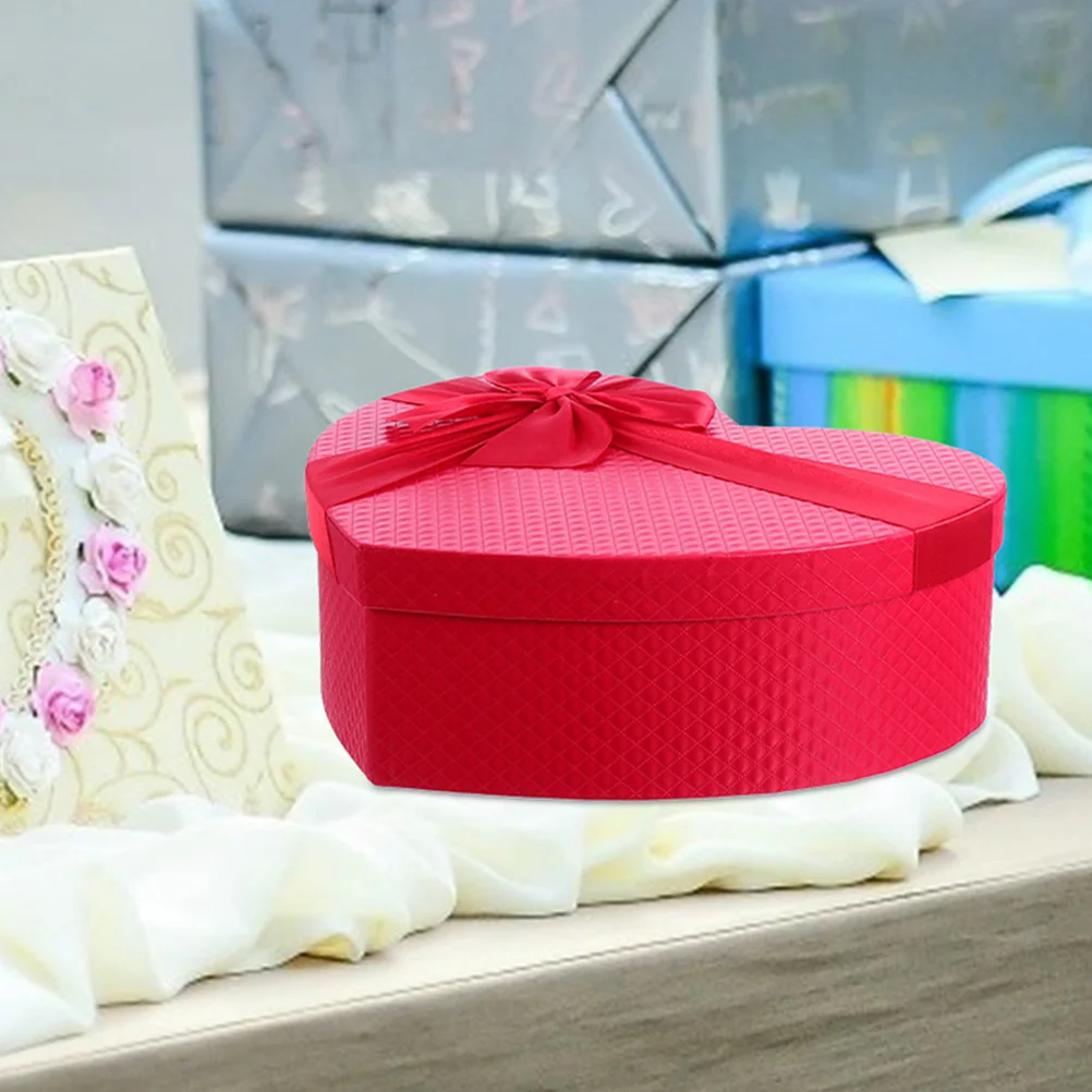 

Wedding Gift Box Heart Shaped Decorative Packing Boxes Romantic Jewelry Cases Paper Storage Elegant Ornaments Birthday Christmas
