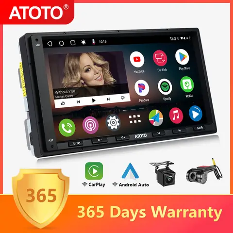 ATOTO Universal 7 inch Android Car Stereo Double 2 Din Multimedia Player Carplay Screen Android Auto 2Din Bluetooth Radio A6 8 best sales carplay double din - №4