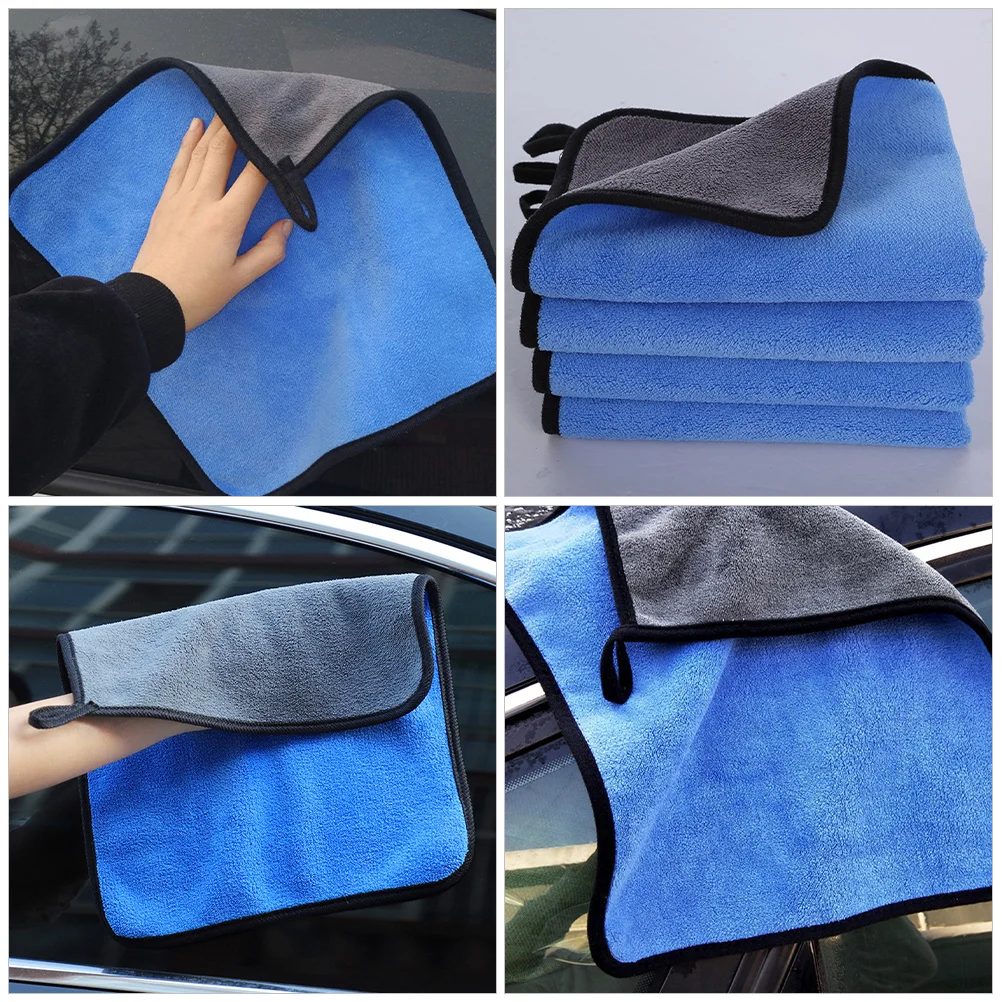 

4Pcs Car Cleaning Cloths Stylish Design Versatile Use for Window Glass Detailing Car Towels Towels for Cars Cloths