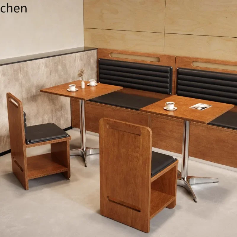 DSA Board Table Coffee Shop Table and Chairs Commercial Restaurant Simple Dining Cafe Milk Tea Shop Sugar Water Shop