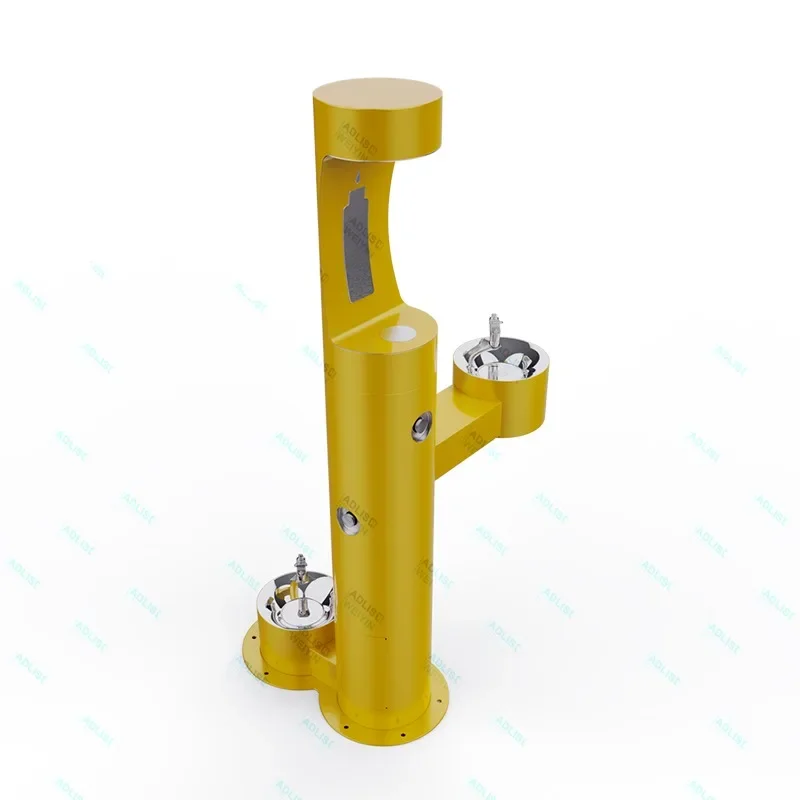 Good Items Stainless Steel Touchless Drinking Fountain With Dog Bowl For Parks & Pet-Friendly Areas