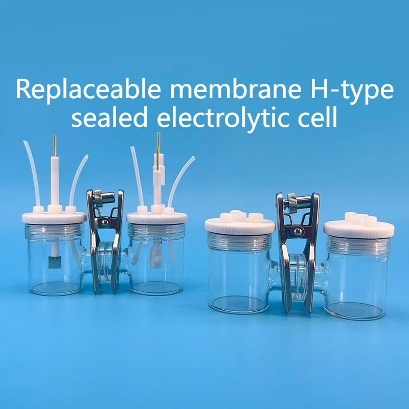 CH2010-S H-type Interchangeable Membrane Electrolytic Cell Sealed Electrolytic Cell for Cup Microbial Two Chamber Reactor