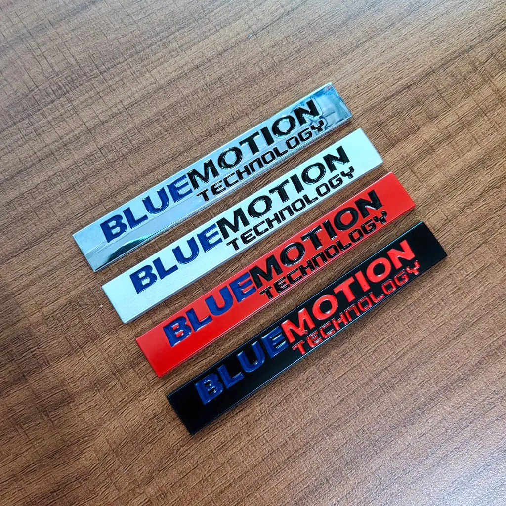 3D Metal Blue Motion Logo Bluemotion Emblem Car Trunk Badge Decal Bluemotion Sticker Accessories