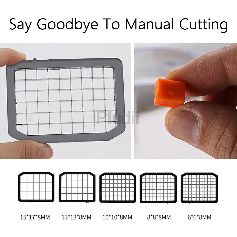 ماكينة تقطيع الخضروات التجارية ماكينة تقطيع الطعام الأوتوماتيكية 420 شفرات من الفولاذ المقاوم للصدأ قطاعة البطاطس والجزر قطاعة الخضار والفواكه