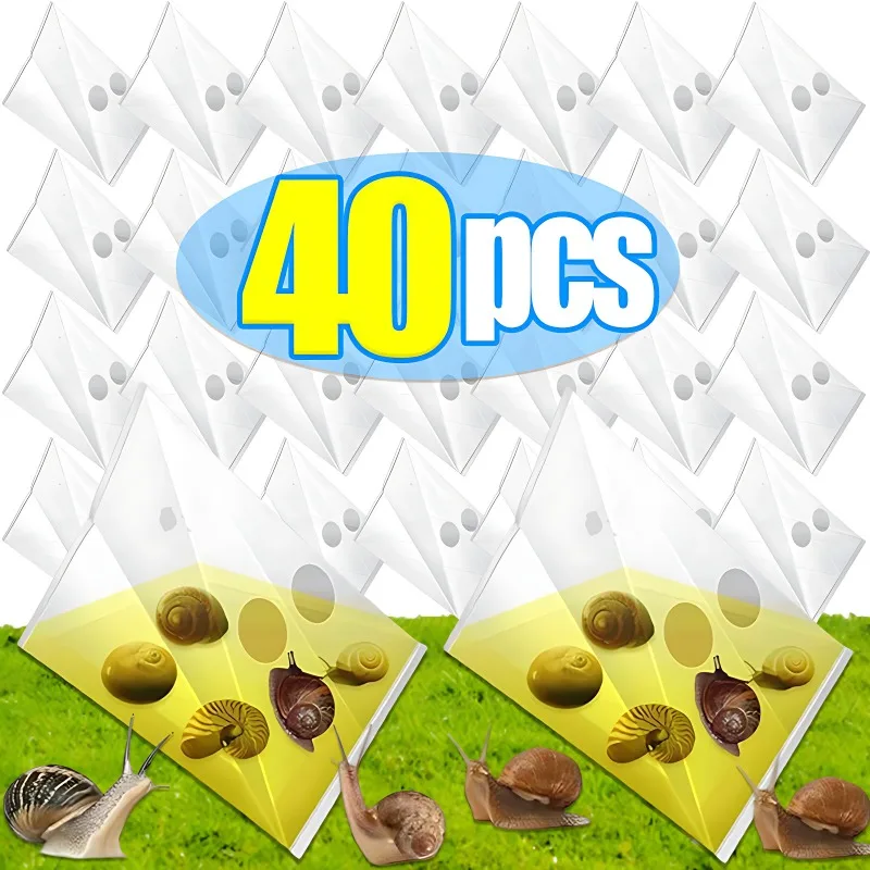 

40/1pcs Garden Snails Slugs Traps Snail Controllers Snail Cages Insect Traps Household Garden Disposable Snail Trap Catcher Bags