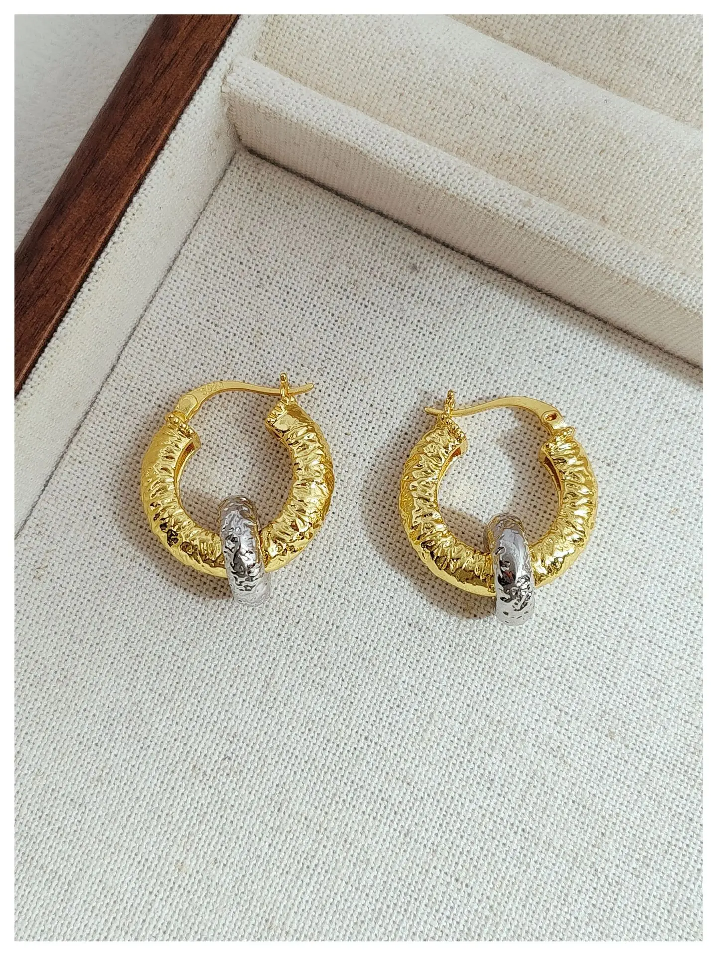 

2 in 1 Multiple Wear Gold C Shape Ear Circle Ear Ring Hoop Earrings Detachable 925 Silver Small Ring Ear Huggies Small Earring