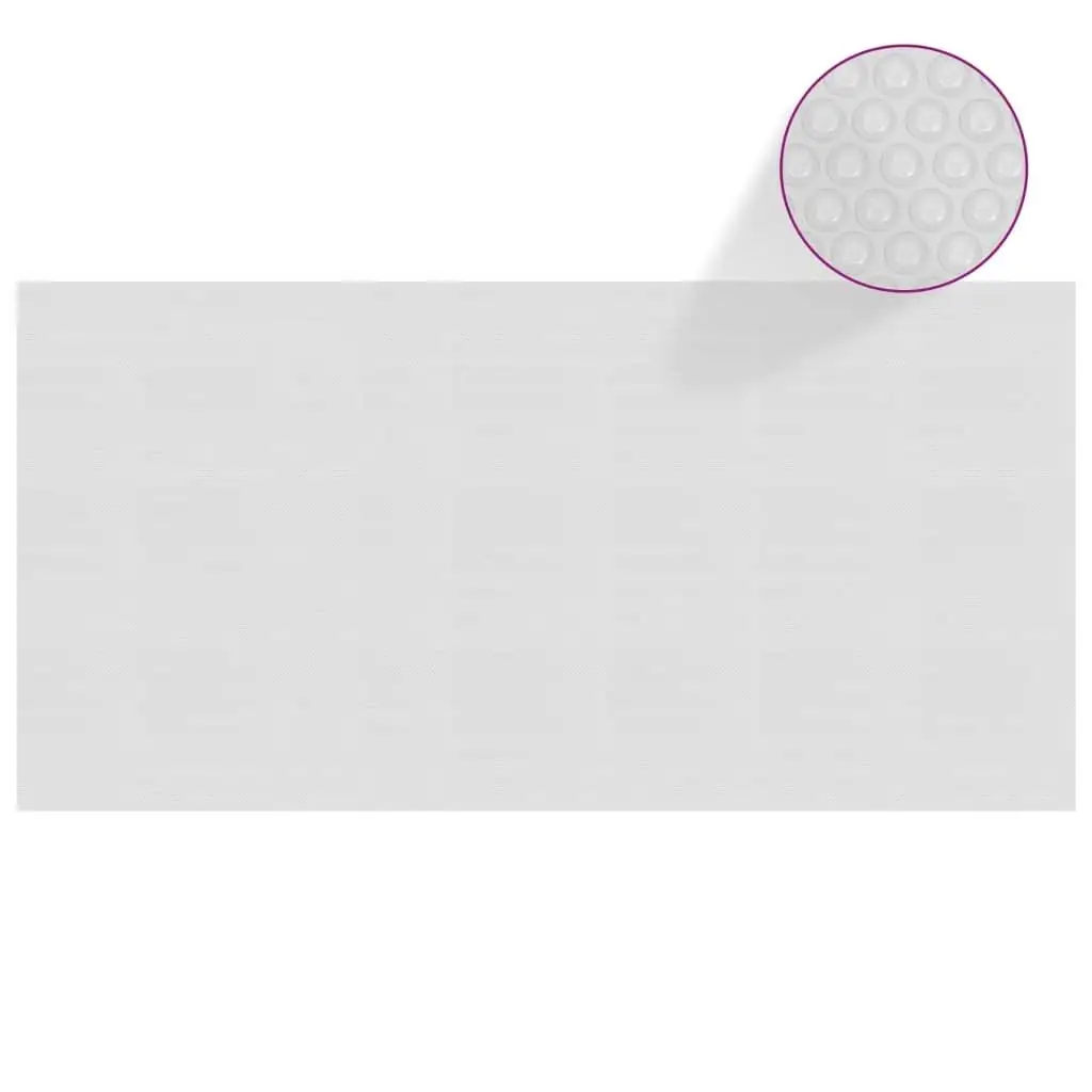 

Gray Floating PE Solar Pool Cover 288.2x144.1 cm - Energy Efficient Heating Film