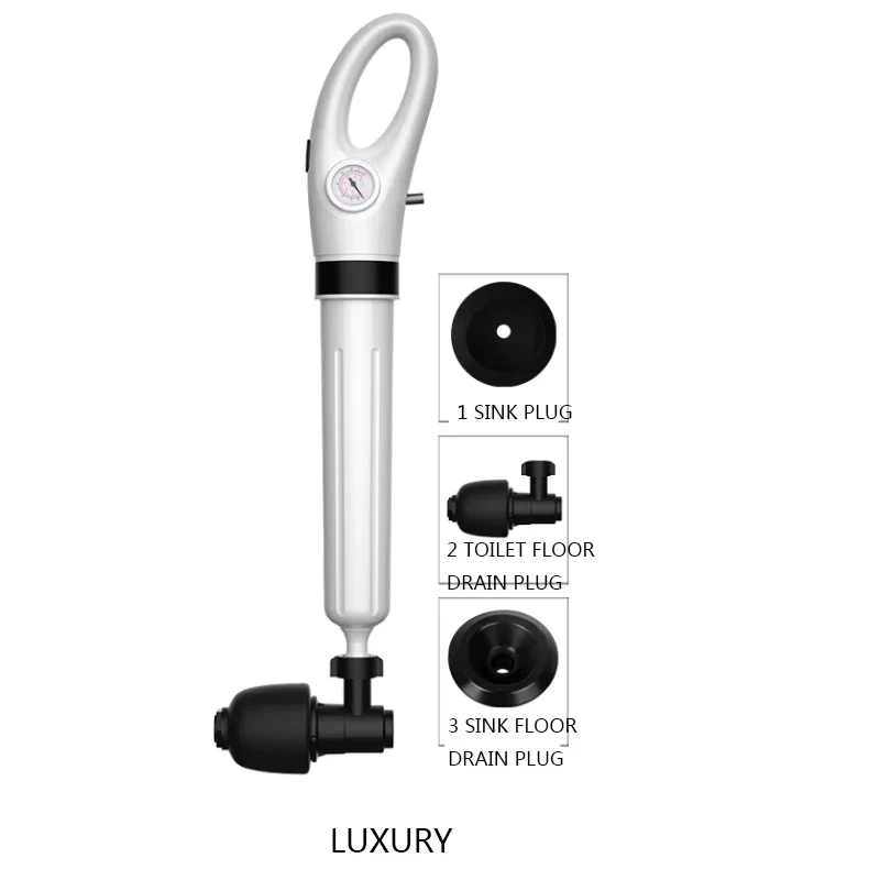 1pc Toilet Dredge, High Pressure Inflatable Plunger Pump Kit Pneumatic Toilet Pipe Blockage A New Type Of Drainage To