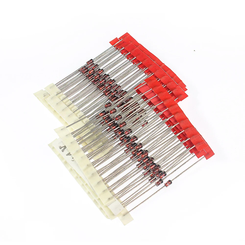 140PCS Zener Diode 1W 3.3V-24V Diodes Kit 3.3V 10V 3.9V 12V 4.7V 15V 5.1V 16V 6.2V 18V 6.8V 20V 8.2V 24V 14values Each 10pcs