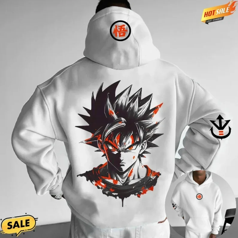 

Худи Dragon Ball: Модный повседневный уличный стиль, унисекс, осень-зима, хлопок, тренд 2025 года, новинка