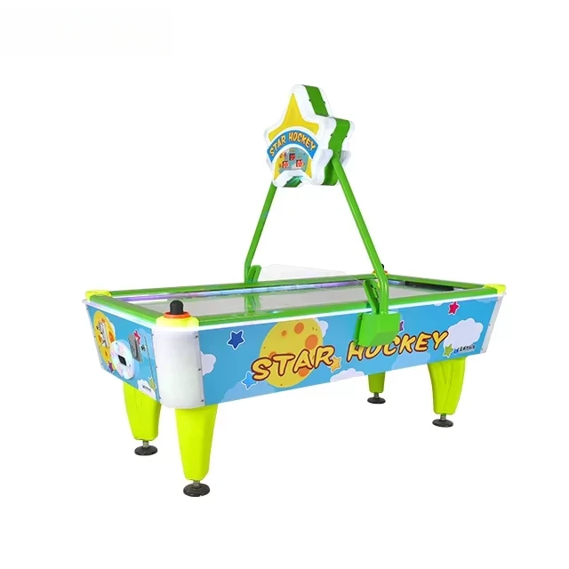 Green Air Hockey for Children Star Air Hockey Table Air Hockey Game Machine for 2 Players