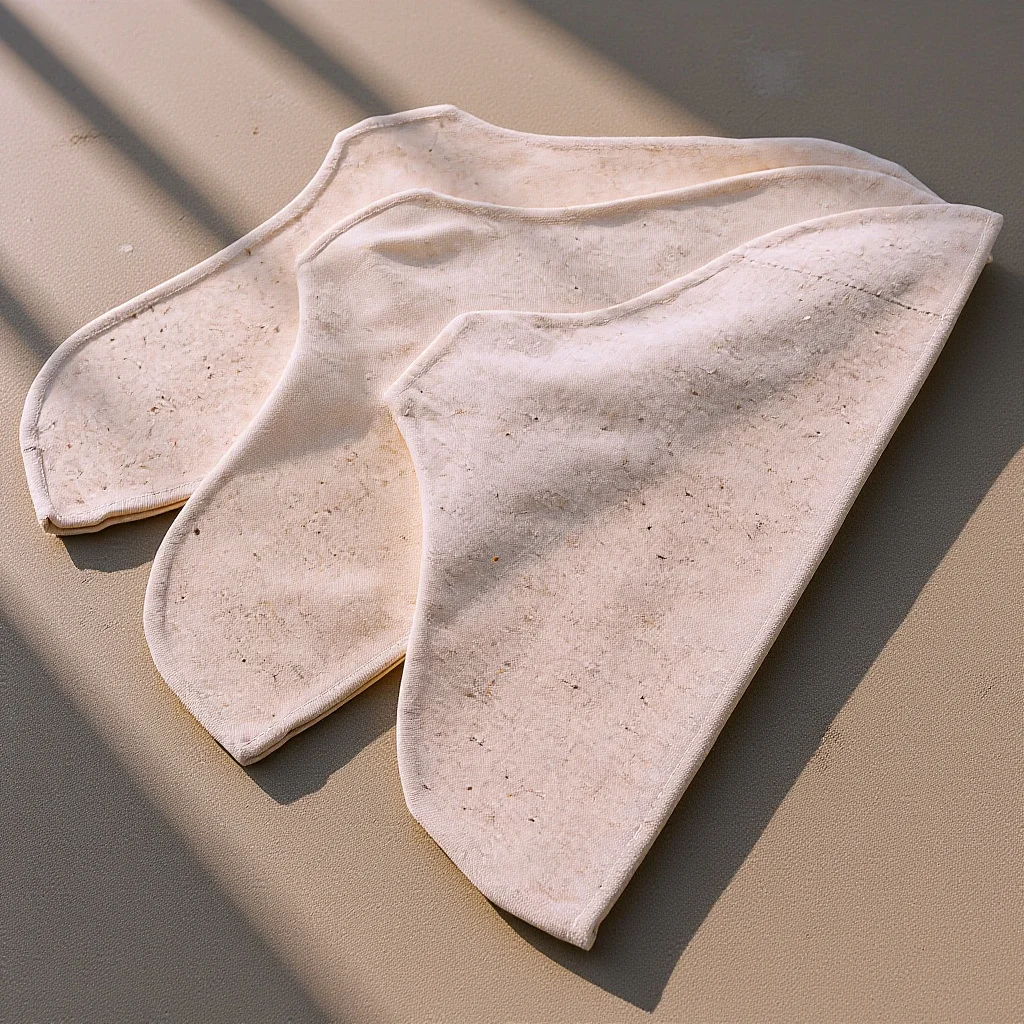 

3pcs Anti Cloth Covered Hangers for Clothes Linen Beige Wardrobe Organization Home