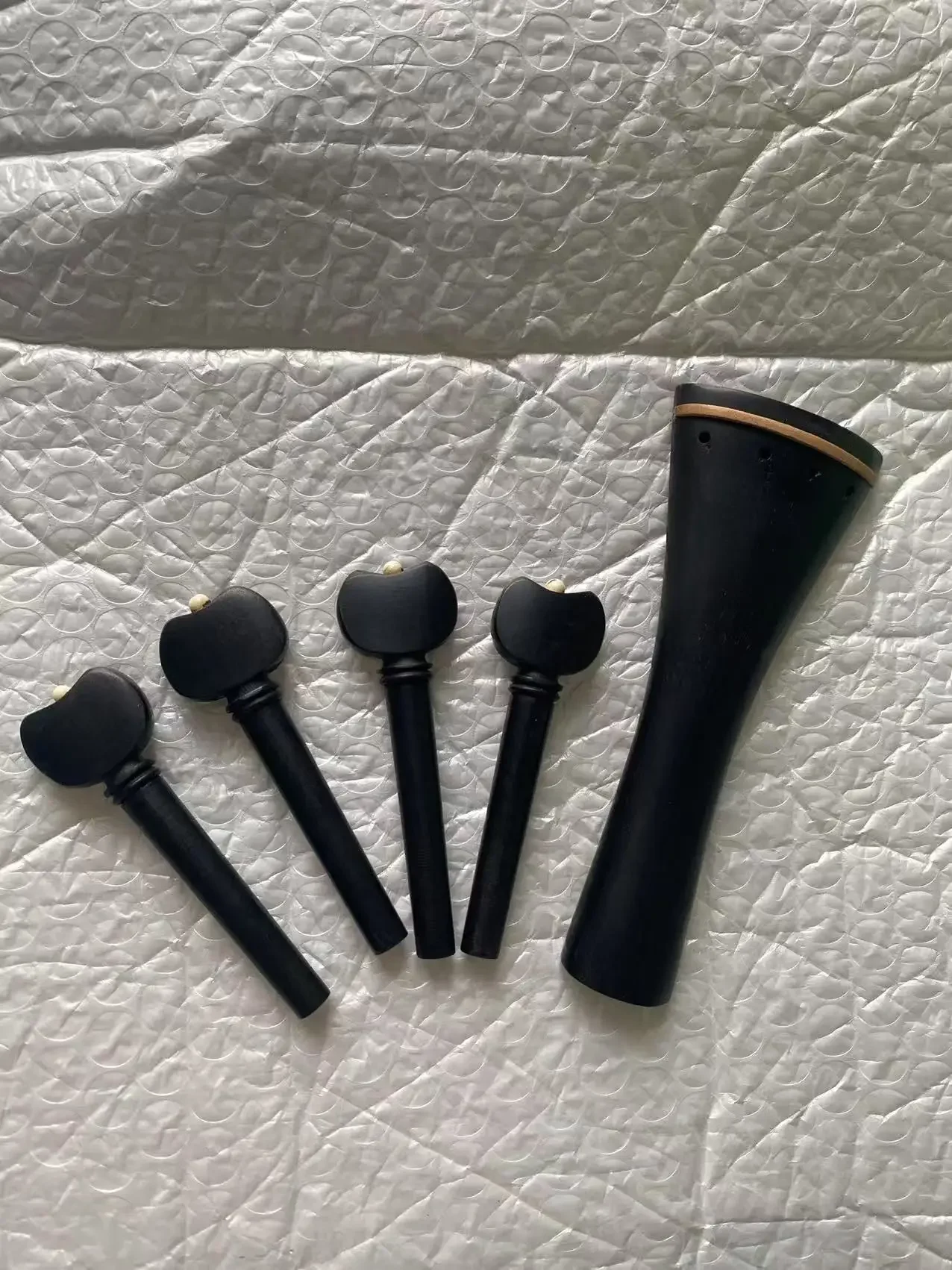

1 set 4/4 size Baroque Violin Ebony Wood Accessories parts fittings
