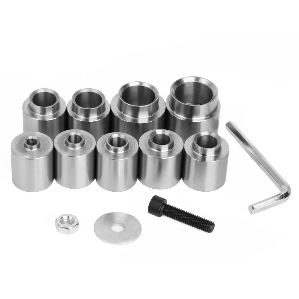 LAVIE Router Base Base 20mm 25mm 30mm 8mm Carbon Steel Silver 10mm 12mm 14mm 16mm 18mm Router Bit Base For Buddha Beads Ball