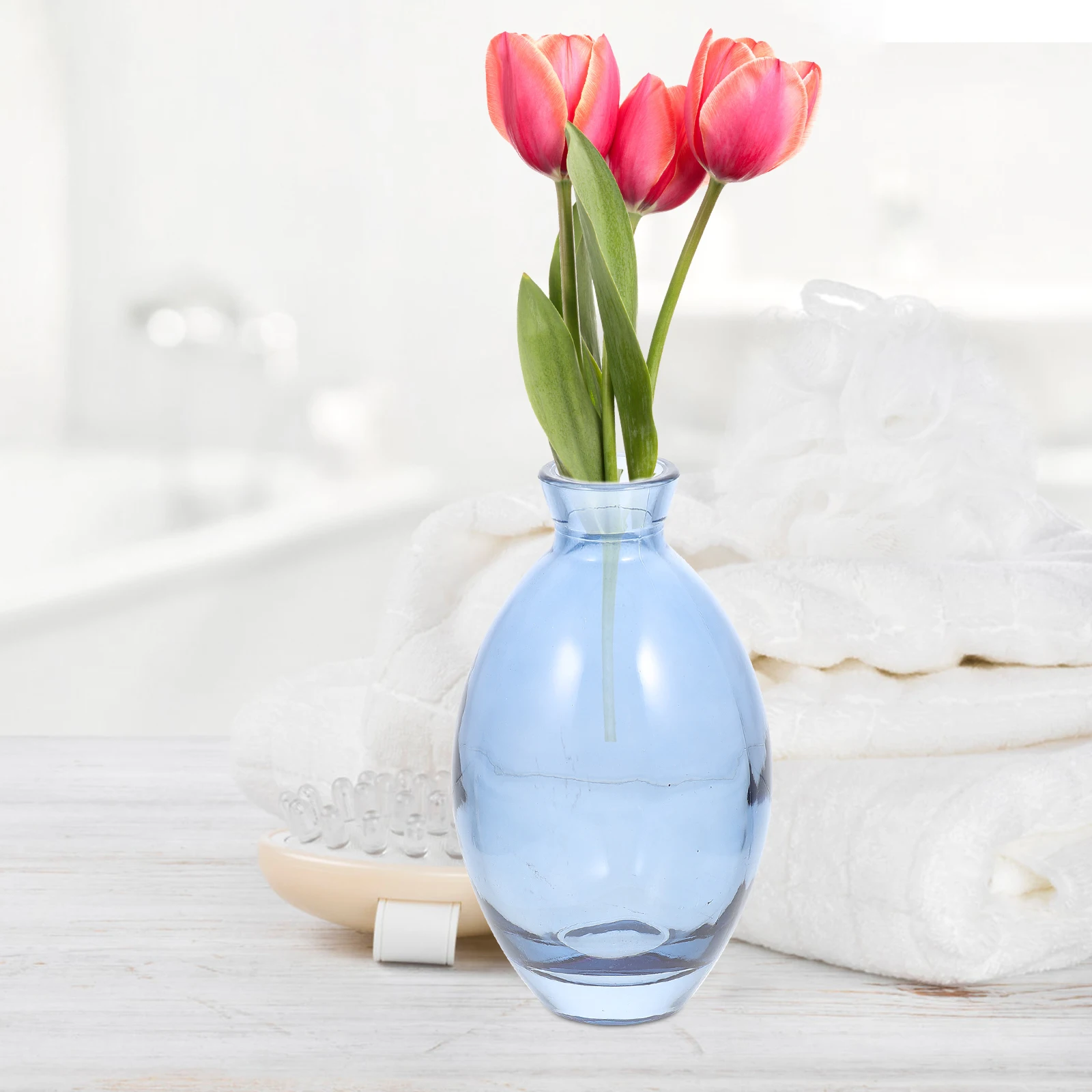 

3Pcs Gold Rimmed Glass Vase Decor Flower Arrangement Container Unique Exquisite Desktop Ornament