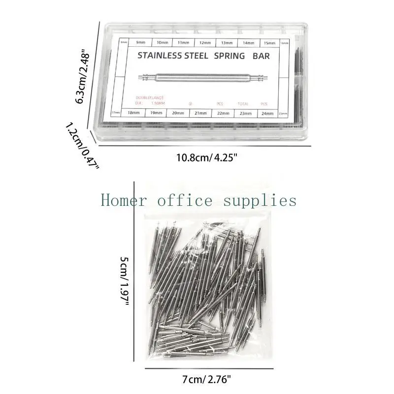 K43B Watch Link Pins Remover Watchband Spring Bar Tool 8mm-25mm Repair Watchstrap