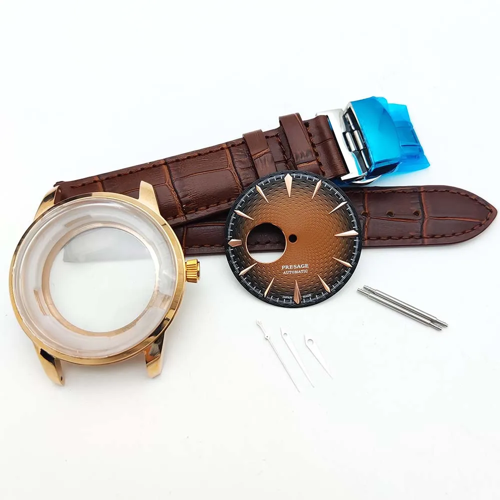 Новинка, мужские детали для механических часов, 40 мм, фотоэлемент для движения NH38, набор из акрилового оргстекла, стерильные скелетонизированные циферблаты