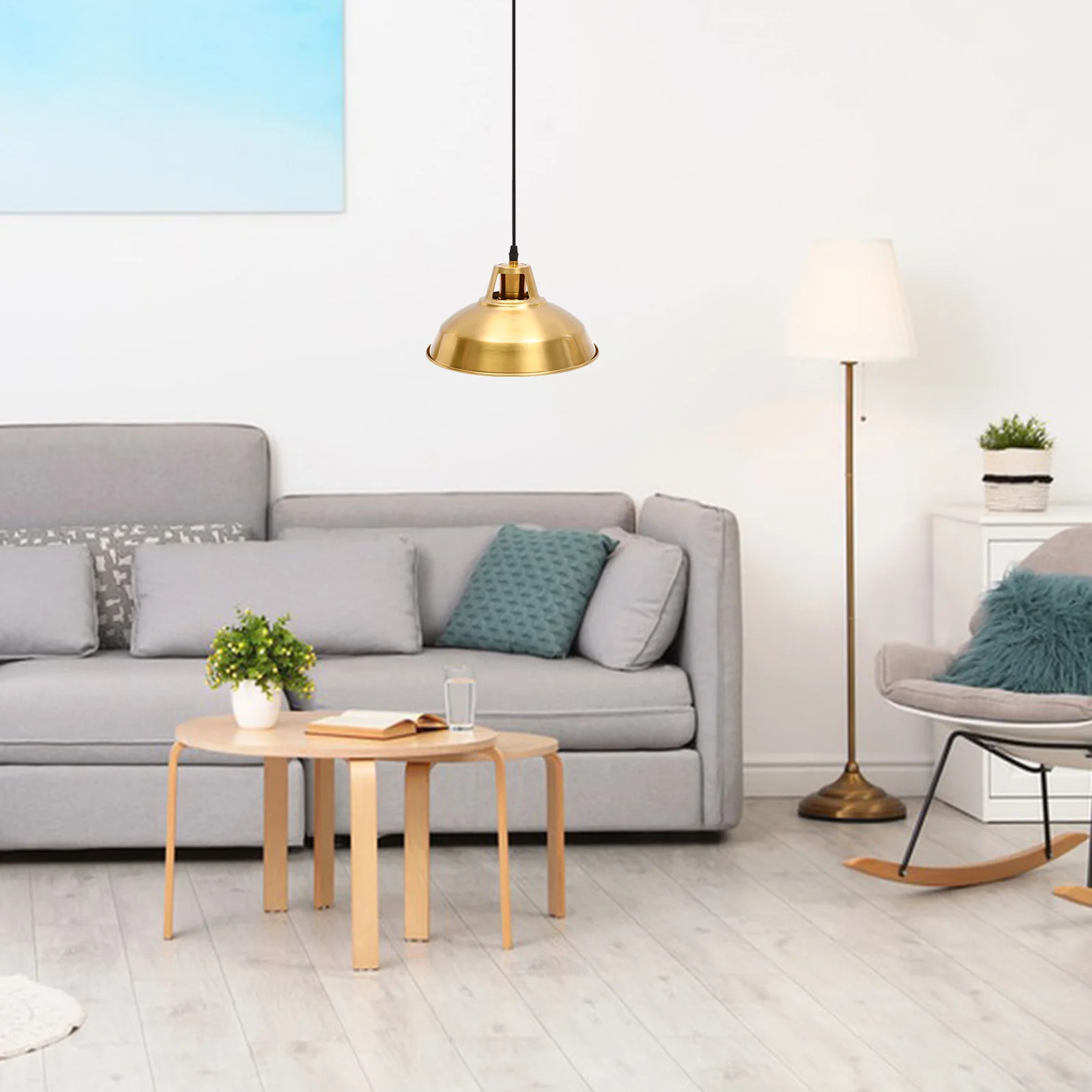 

Durable Iron Pendant Light Artistic Modern Shape Easy Install for Bar Restaurants Study Aisle Home Decor Ceiling Light