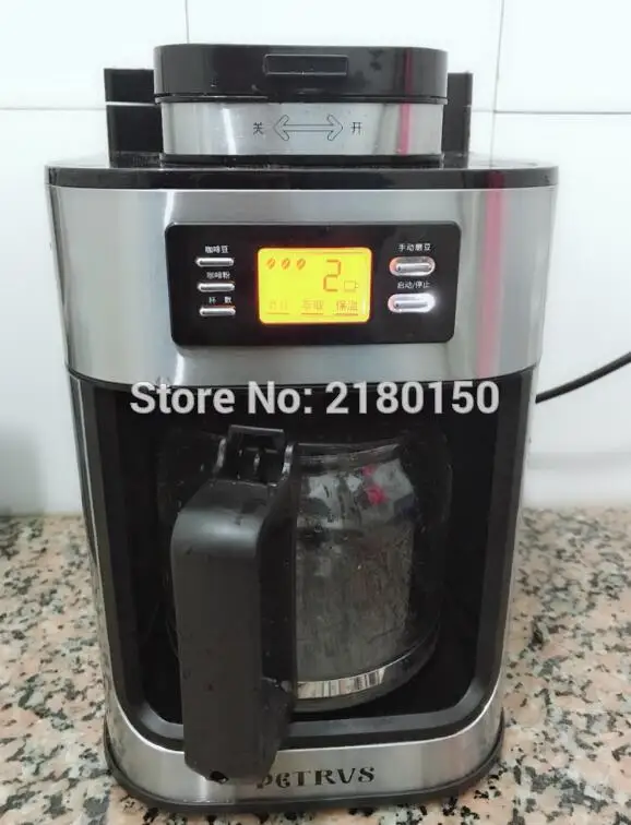 Máquina de café Moedor de feijão doméstico Máquina de fazer café