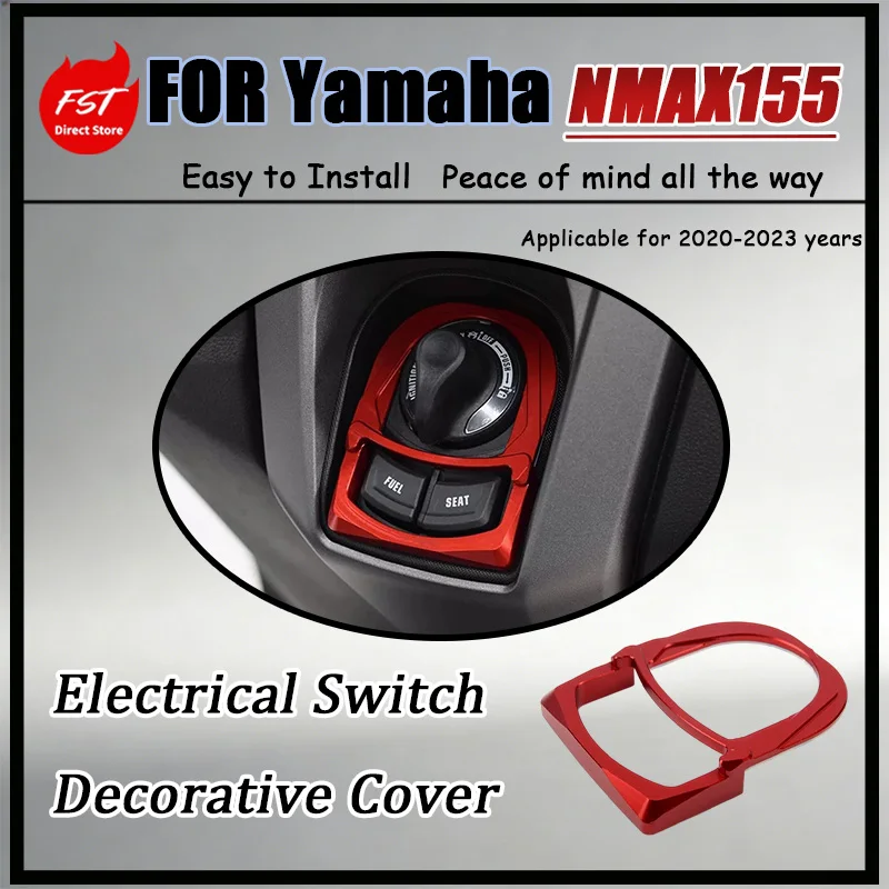 For Yamaha NMAX155 20-23 Electrical Switch Decorative Protective Cover Thin Non-Protruding Design for Enhanced Aesthetics