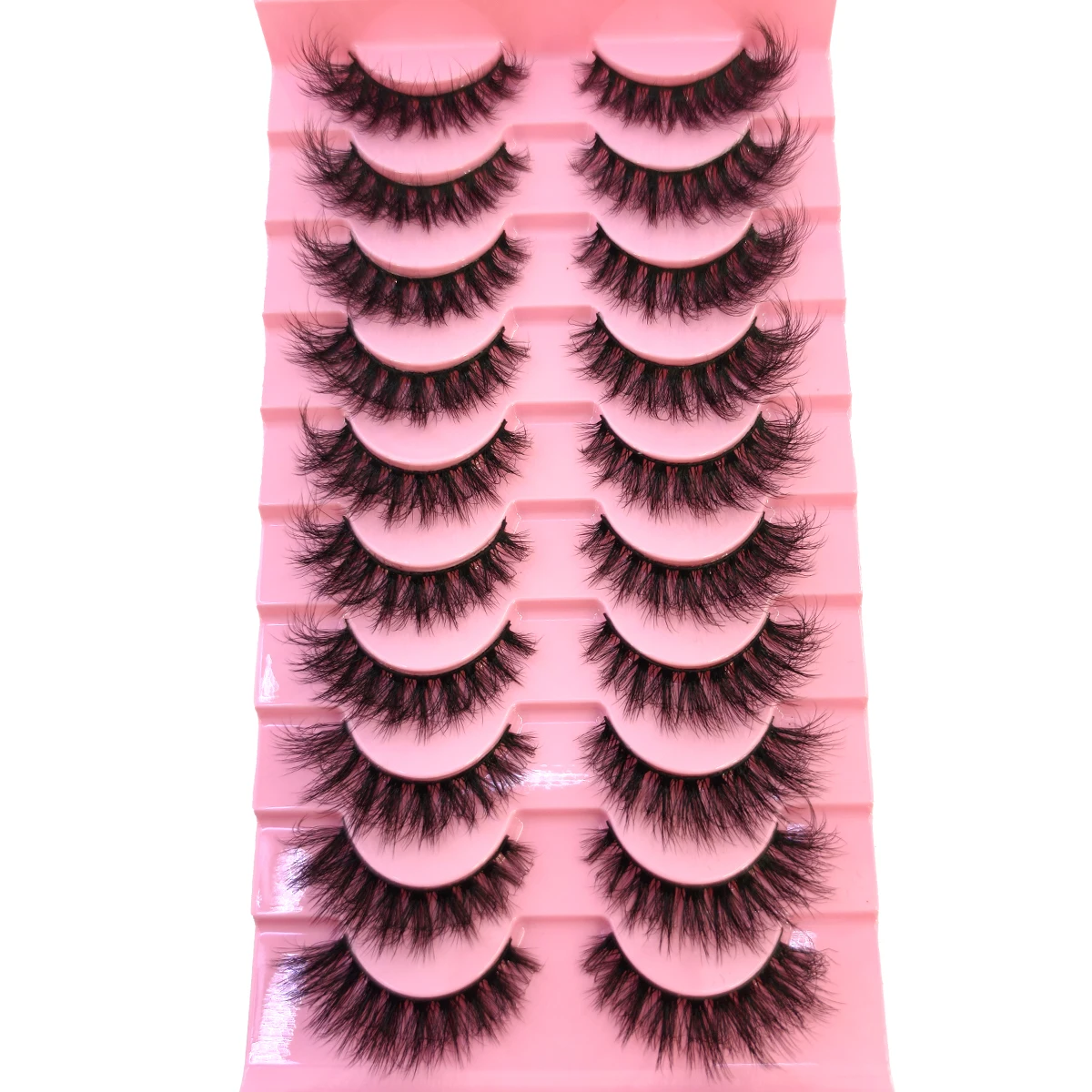 10 Paar Mix-Wimpern aus Nerz, flauschig, dramatisch, falsche Wimpern, natürlich, lang, künstlicher Nerz, dünne, künstliche Wimpern, sieht aus wie Verlängerung XH01 – Detail 20