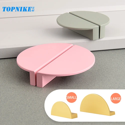 가구용 옷장 문짝 손잡이, 반원형 주방 캐비닛, 콘브 서랍 손잡이, 다채로운 핑크, 파란색, 녹색, 흰색 손잡이 