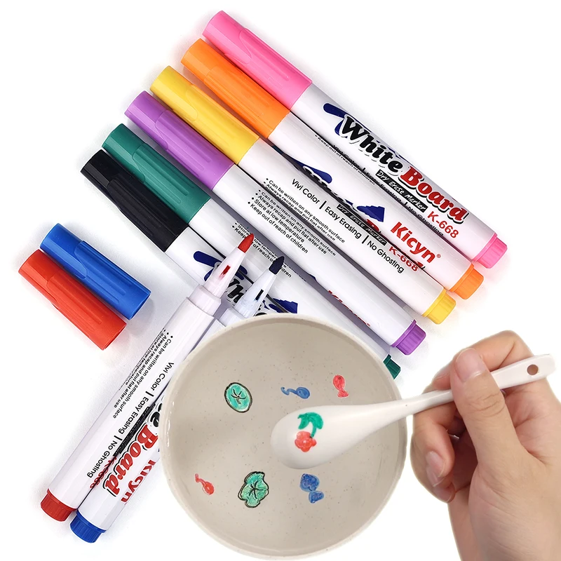 Water Floating Pen Magical Ink Pens With Spoon Floating Color Water Painting Floating Chalk Art Graffiti Drawing Set For Kids