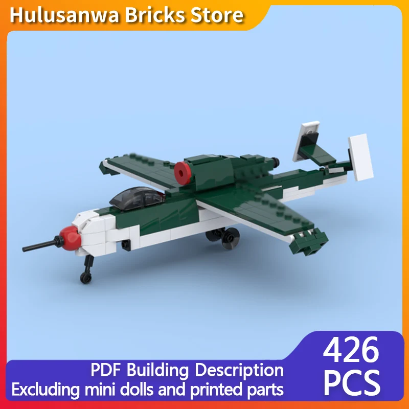 

He-162 Volksjäger WW2 Military Fighter Jets Model MOC Building Bricks War Equipment Modular Technology Gifts Children Toys Suit
