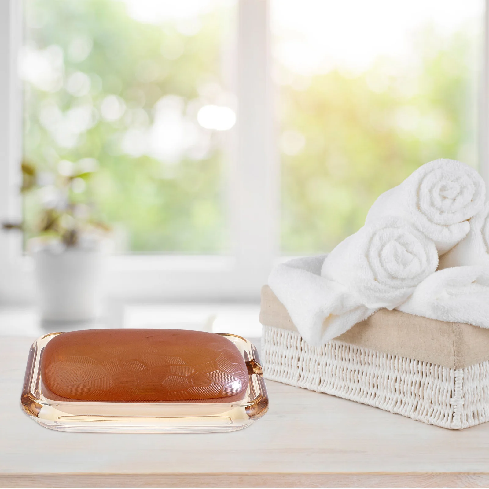 

Glass Household Soap Case Decorative Soap Holder Practical Bathroom Accessory Supply Bathroom Accessory