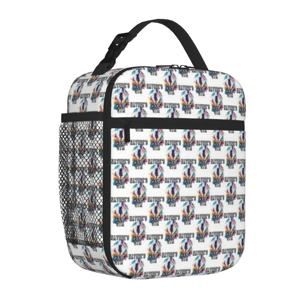 Hot Sale Nature S Gym Where Every Step Is A Workout Preppy Meal Bag Train Ride Reusable Lunch Bag