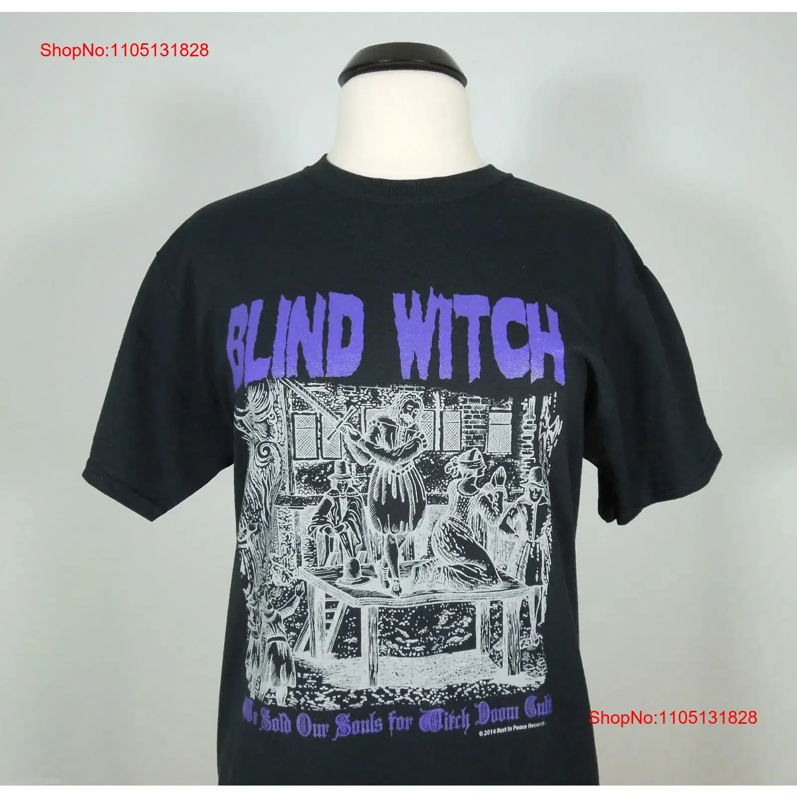 الساحرة العمياء نبيعنا النفوس ل L كبير تي شيرت أسود رجالي R I P سجلات خمر غسلها أوم مريحة ملابس الشارع الشهير غير رسمية #1