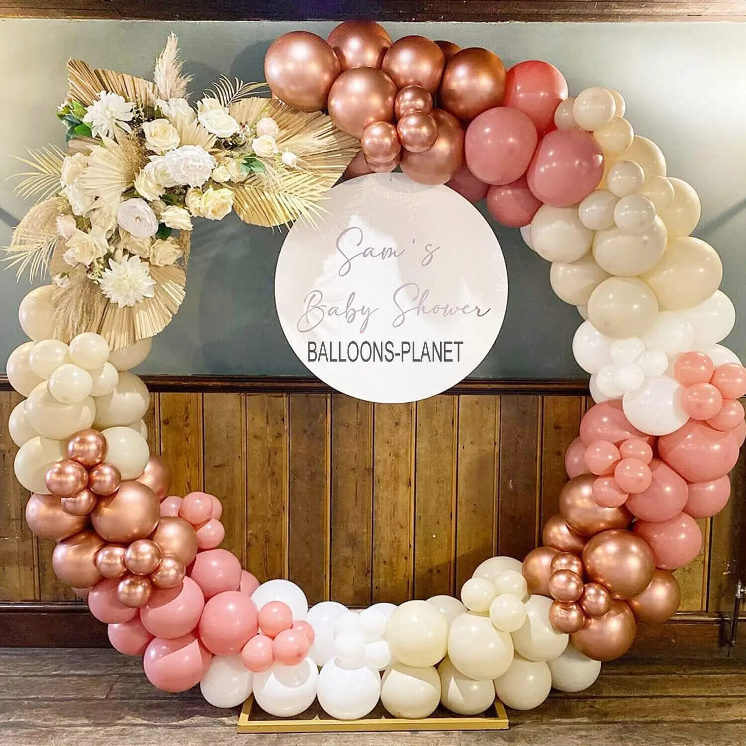 172-teiliges Retro-Ballon-Set aus rosa und sandweißem Latex, geeignet für Geburtstagsfeiern, Hochzeiten, Valentinstagsfeiern, Dekoration