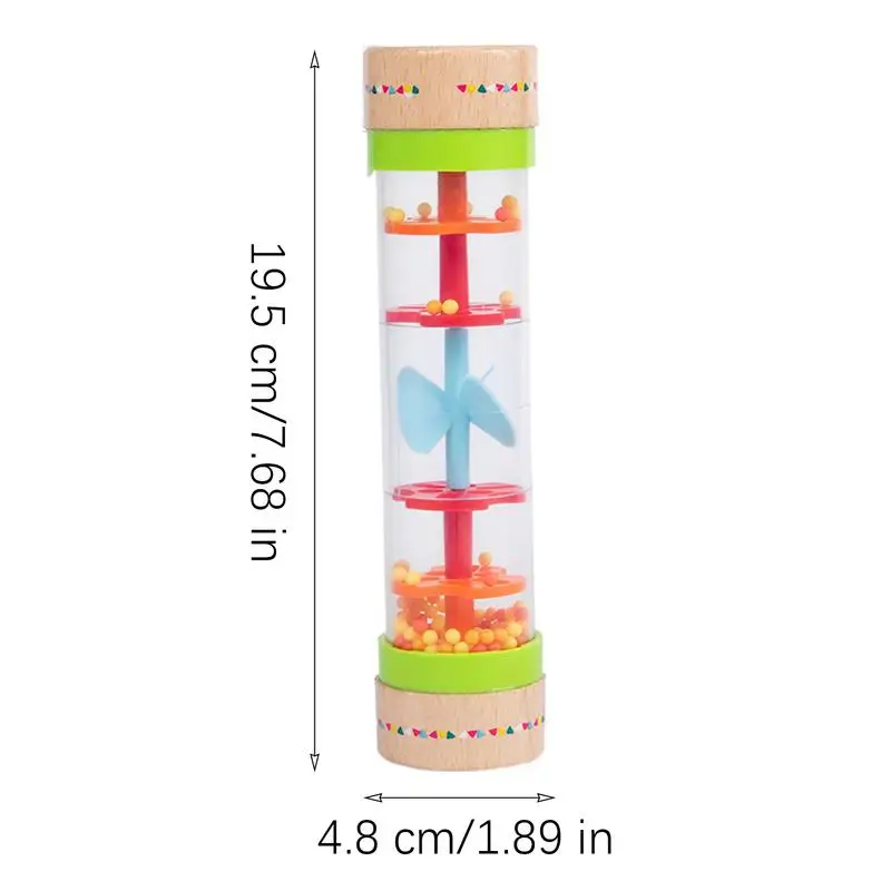 Rain Stick Instrument Rain Stick Spinner Tube Sensory Musical Learning Sound Toy for Babies & Kids Classroom Preschool Easter
