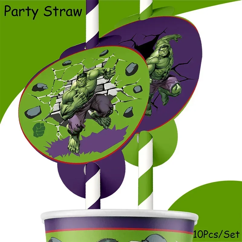 Hulk Hero Party Supplies Decorations Kids Birthday Disposable Tableware Tablecloth Cups plate Children\'s Day Party Theme Favors