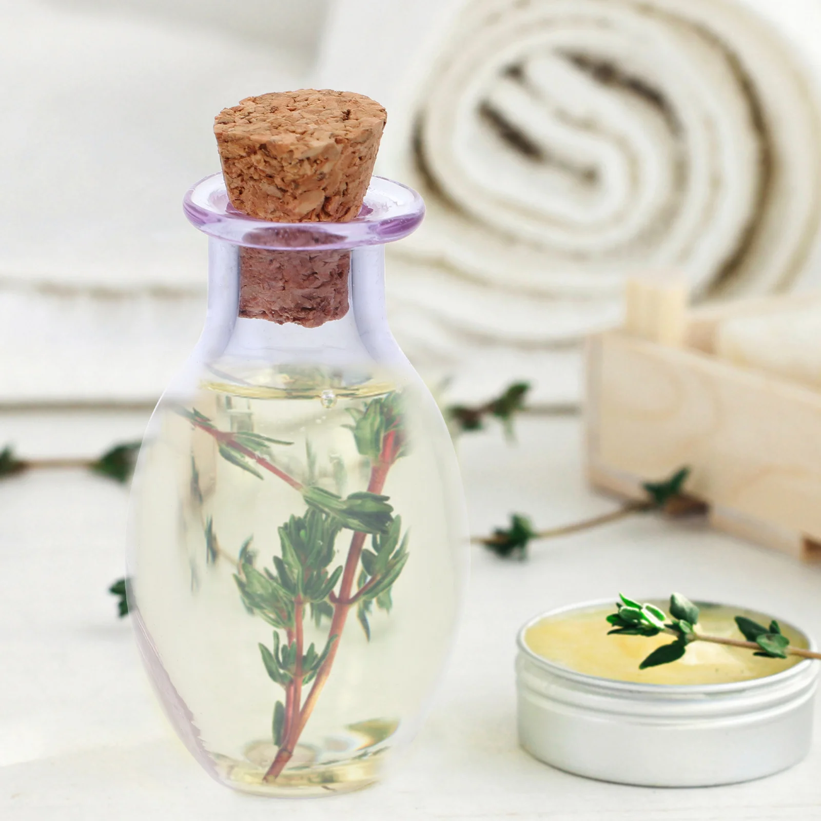 

10 Pcs Mini Glass Bottle Wishing Vials Decorative Jars Clear Storage Essential Oils Perfume Gifts Christmas naments