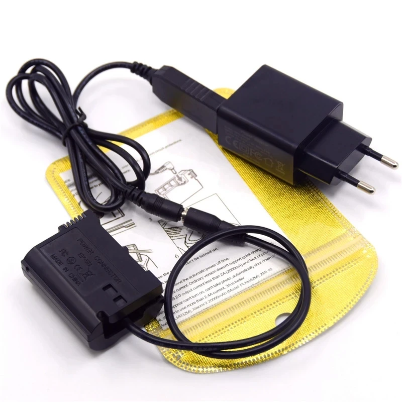 18W USB Charger+USB-DC Cable+EN-EL15 Dummy Battery EP-5B DC Coupler for Nikon Z7 Z6 D7500 D7200 D7100 D7000 D850 D810 D800